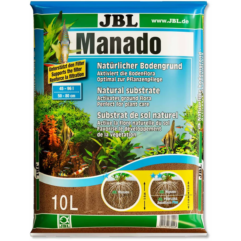JBL Manado 10 liter Bundsubstrat til Planter